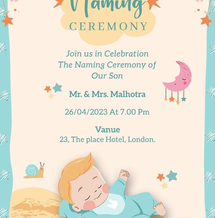10+ Best Naming Ceremony Invitation Card for Free