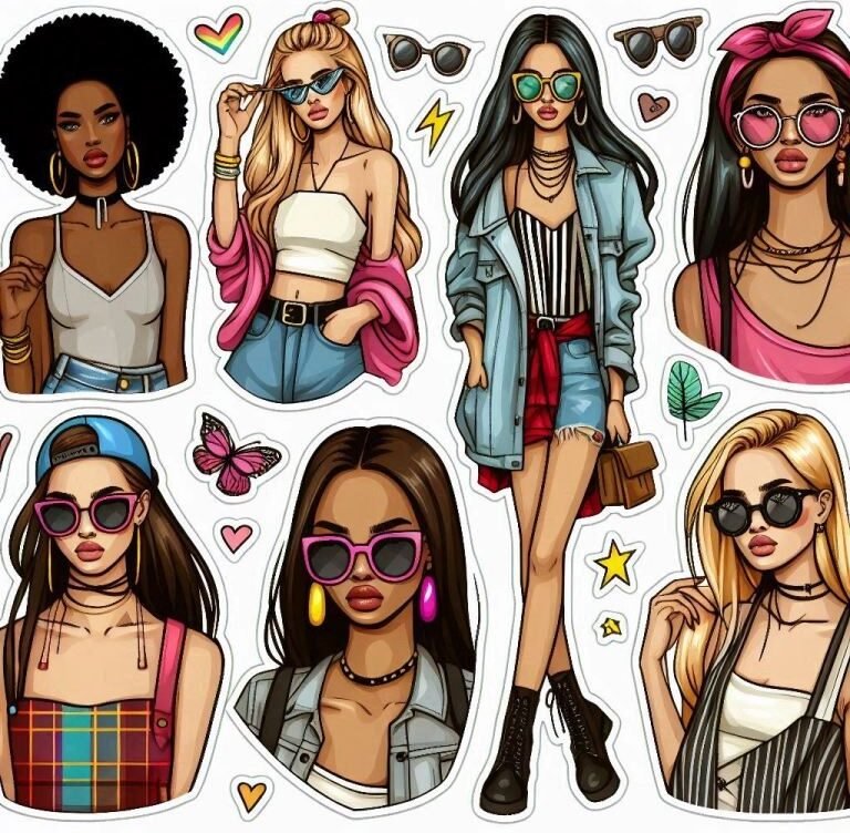 Elevate Your Style With Icon Fashionista Stickers