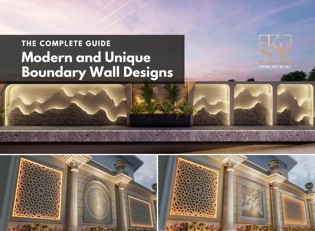 Modern and Unique 3D Boundary Wall Designs