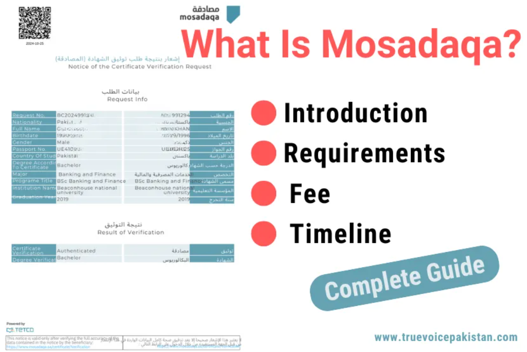 Mosadaqa Verification and Mosadaqa Attestation