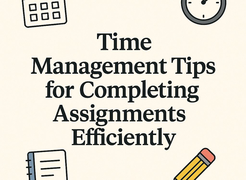 Time Management Tips for Completing Assignments Efficiently