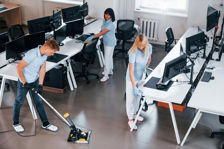 Neat and clutter-free office setup promoting efficiency and productivity in a professional environment