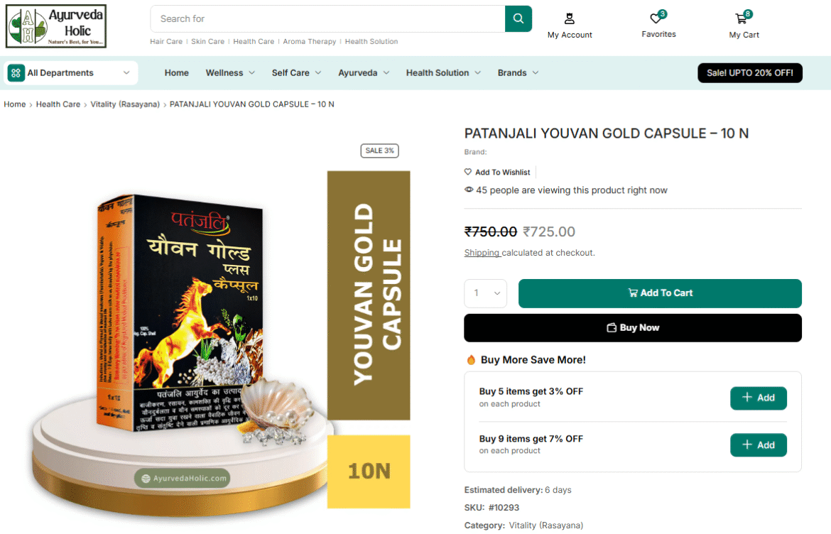 A Beginner’s Guide to Using Patanjali Youvan Gold Capsule for Energy and Well-Being