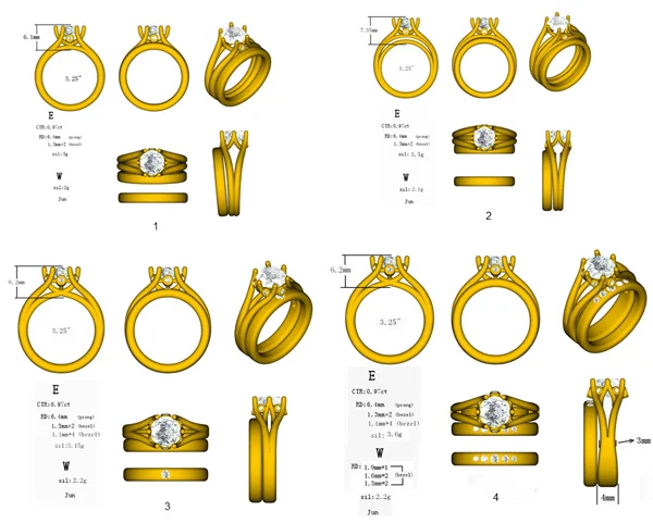 Custom Ring CAD Design for Women | Microcad Jewelry