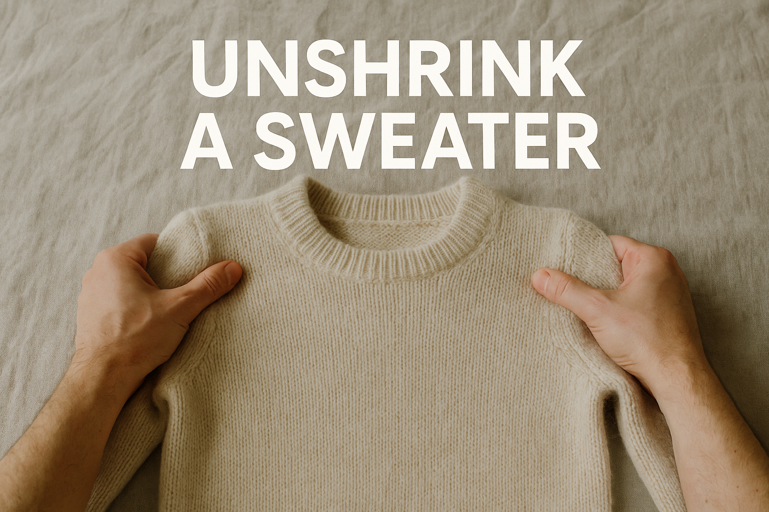 unshrink a sweater
